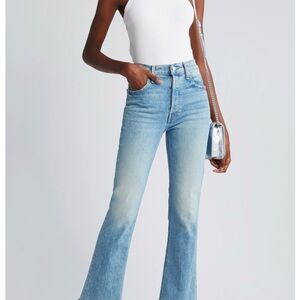 Mother The Tripper High Waist Flood Frayed Flare Jeans size 28 left in the dust